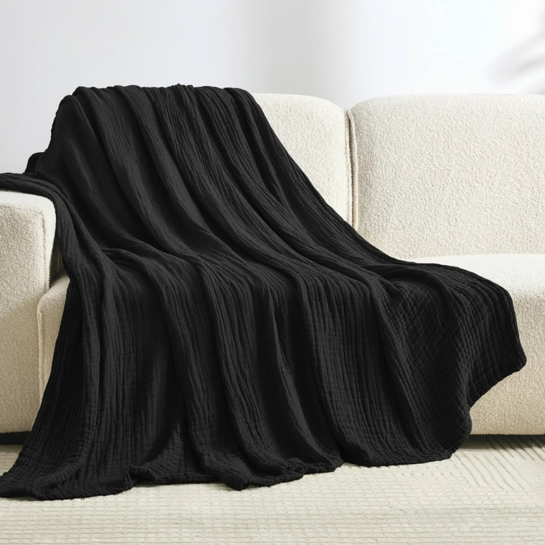 The Monogrammed Muslin Blanket - 100% Muslin Cotton (B1G1)