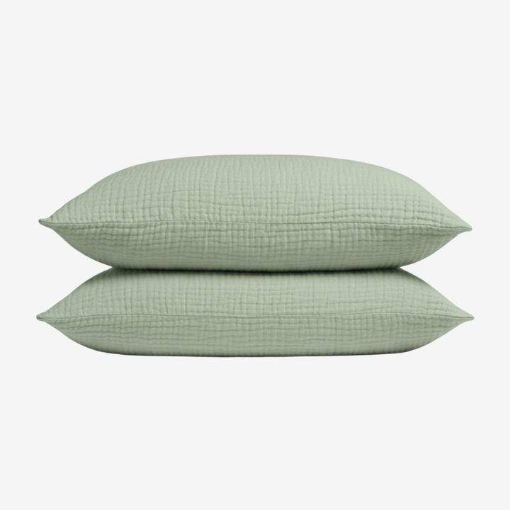 Muslin Cotton Pillowcase Set (2 Pcs)