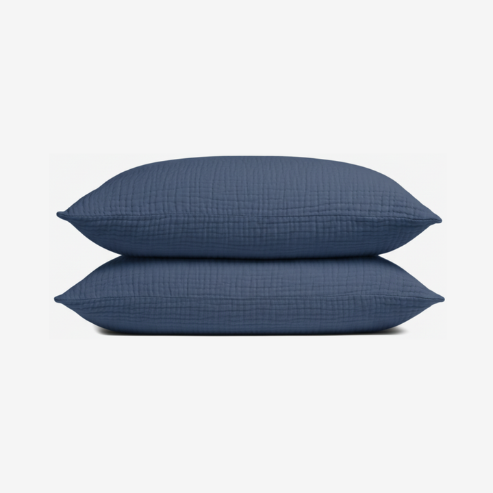 Muslin Cotton Pillowcase Set (2 Pcs)