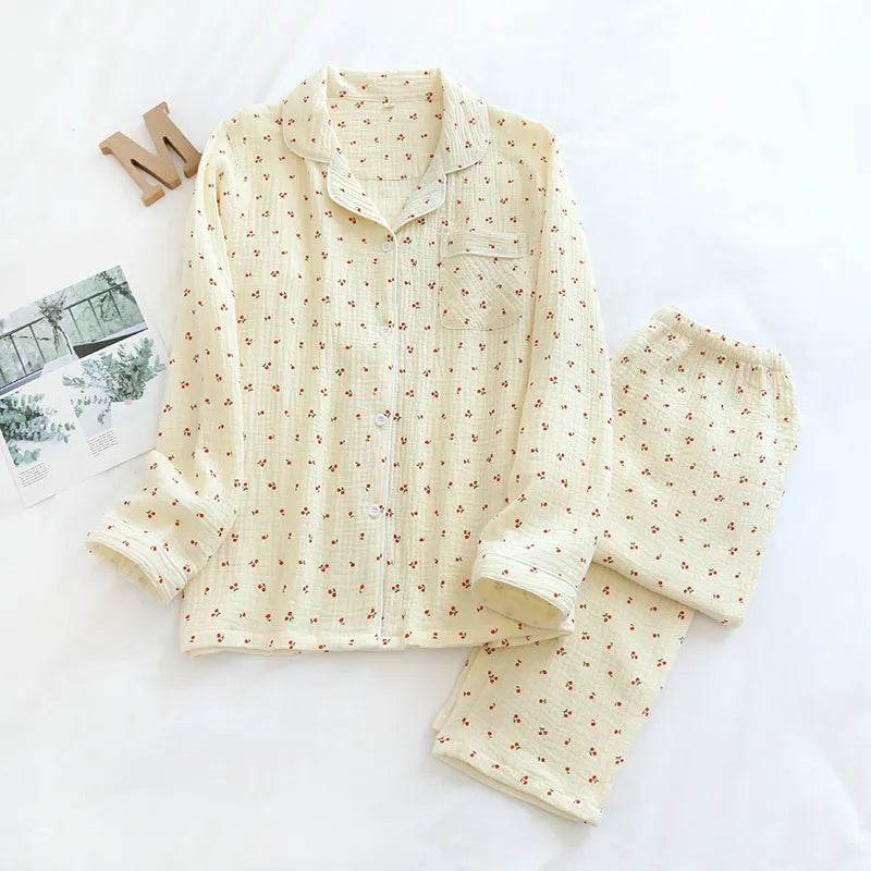 The Cherry - 100% Muslin Pajama Cotton