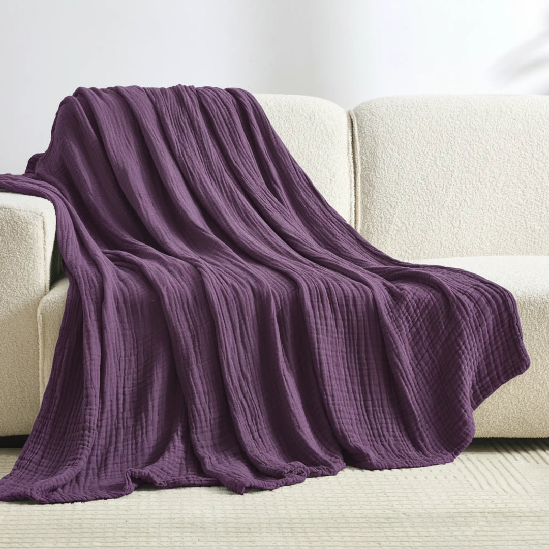 The Monogrammed Muslin Blanket - 100% Muslin Cotton (B1G1)
