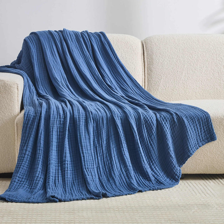 The Monogrammed Muslin Blanket - 100% Muslin Cotton (B1G1)
