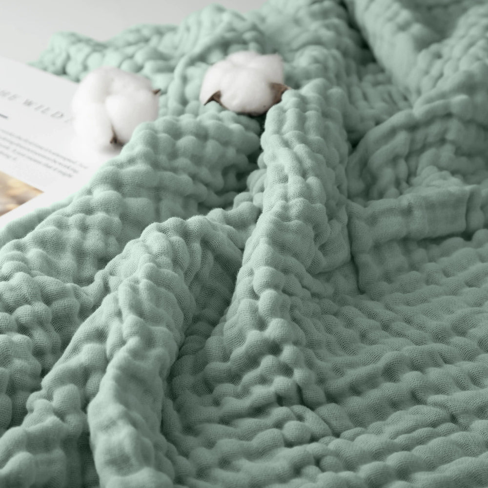 The Monogrammed Muslin Blanket - 100% Muslin Cotton (B1G1)