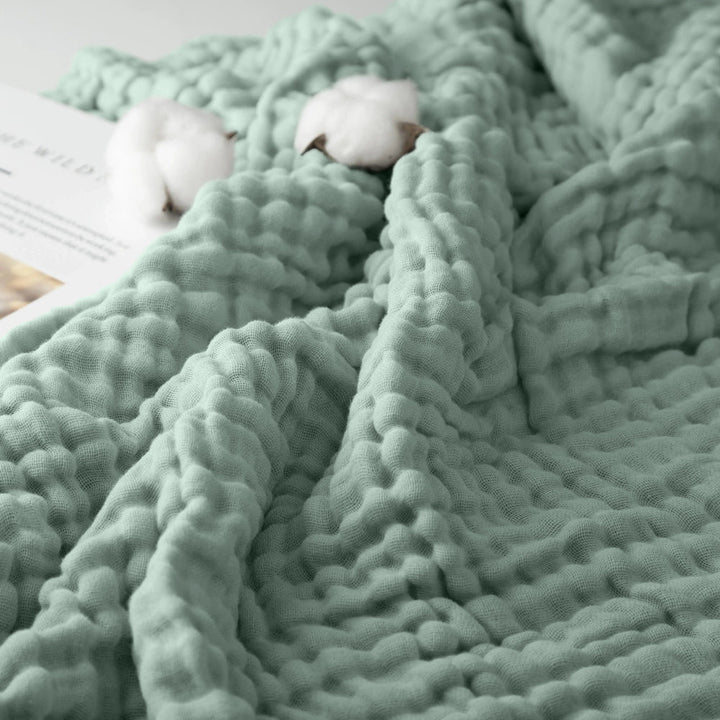 The Monogrammed Muslin Blanket - 100% Muslin Cotton (B1G1)