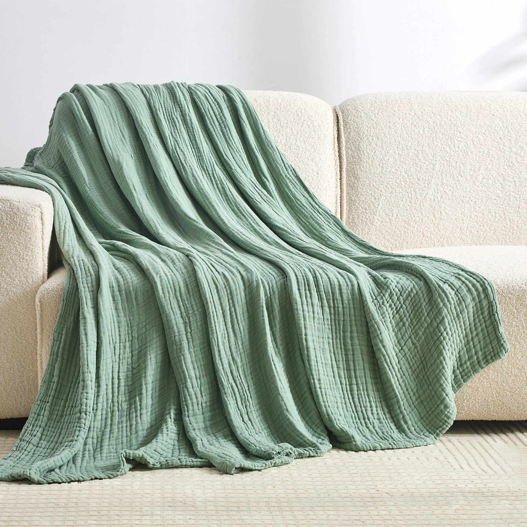 The Monogrammed Muslin Blanket - 100% Muslin Cotton (B1G1)