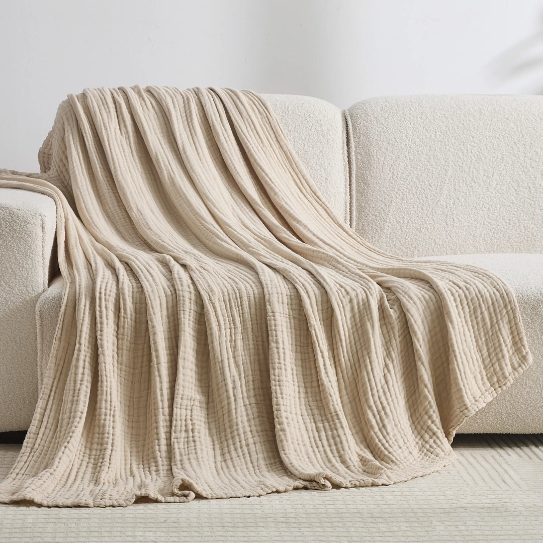 The Monogrammed Muslin Blanket - 100% Muslin Cotton (B1G1)